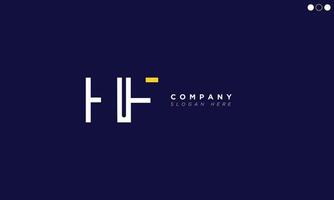 HF Alphabet letters Initials Monogram logo vector
