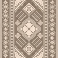Native fabric geometric tribal pattern. vector