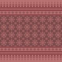 Native red fabric geometric abstract Ethnic pattern. vector