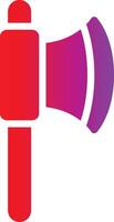 A red and purple megaphone icon vector