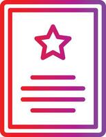 A star icon on a purple and red background vector