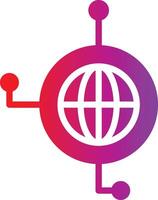 The logo for the global network vector