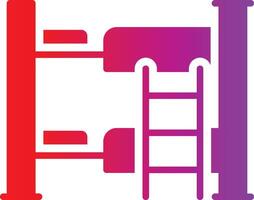 A red and purple ladder icon vector