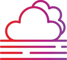 A cloud with a red and purple background vector