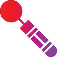 A red and purple pen with a red ball on top vector