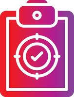 A clipboard with a check mark on it vector