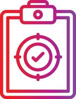 A clipboard with a check mark on it vector