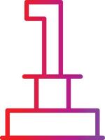 The number one icon on a white background vector