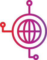 The logo for the global network vector