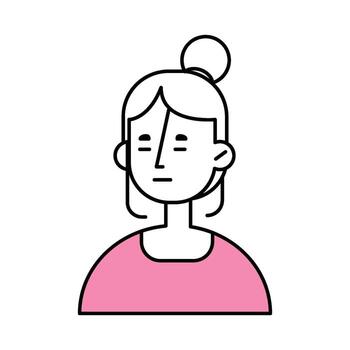 flat face expression vector