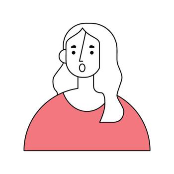 optimistic face expression vector