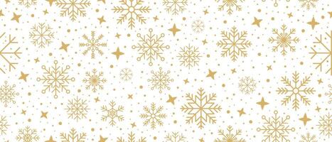 Abstract snowflake seamless border. Snowflakes seamless pattern. Snowfall repeat backdrop. Winter holidays theme. Seamless background with snowflakes. illustration vector