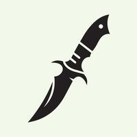 Minimalist Knife Icon for Logo and Graphic Design vector