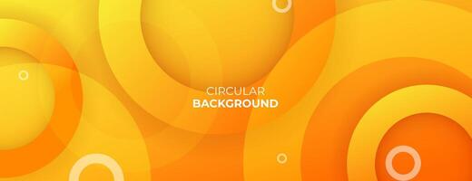 yellow orange circles background for banner, poster, web, presentation. vector