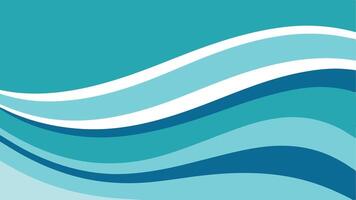 A blue and white wave background with a white wave vector