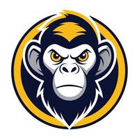 The monkey mascot for a basketball team vector
