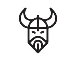 A viking helmet icon with horns vector