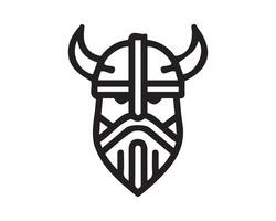 Viking helmet icon illustration vector