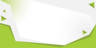 Green and white abstract background with triangles vector
