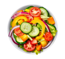 A salad with cucumbers, tomatoes, onions and peppers png