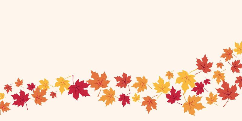 autumn background with maple leaf ornament