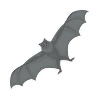 A bat flying in the air icon vector