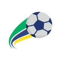 brazilian soccer ball illustration vector