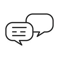customer support message icon isolated vector