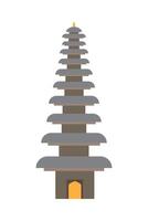pura ulum danu bratan icon in flat style vector