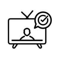 tv show icon vector