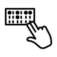 braille language learning illustration design vector