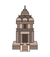 sewu indonesian temple isolated vector