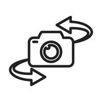 virtual reality camera isolated icon vector