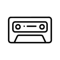cassette tape icon isolated vector