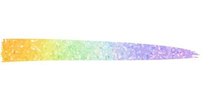 Brush stroke with multi colored glitter. Rainbow gradient paint stroke. Colorful rainbow background vector