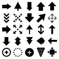 a set of arrows and arrows on a white background vector