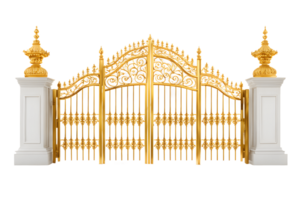 Gold Gate Isolated on Transparent Background png
