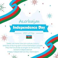 Celebrate Azerbaijan Independence Day with Pride and Joy vector