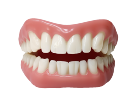 A model of a fake tooth with a missing tooth png
