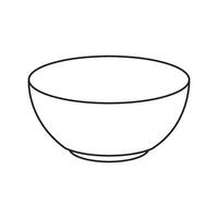 minimalist bowl design template vector