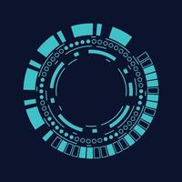 sci fi circle frame modern user interface element Technology futuristic vector