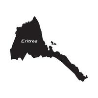 Eritrea region map logo design vector