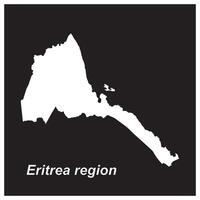 Eritrea region map vector