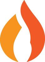 Fire flame icon created for different types of companies. The design is clean, striking, and beautiful, making it ideal for logos, posters, t-shirts, and a range of graphic projects vector