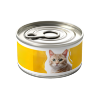 A cat is sitting in a can of food png