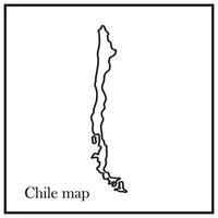 Chile region map vector