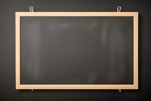Blank Blackboard Isolated on White Background illustration photo