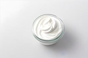 Fresh yogurt isolated on white background illustration photo
