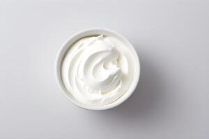 Fresh Yogurt Isolated on White Background illustration photo