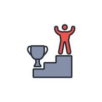 achievement icon. .Editable stroke.linear style sign for use web design,logo.Symbol illustration. vector
